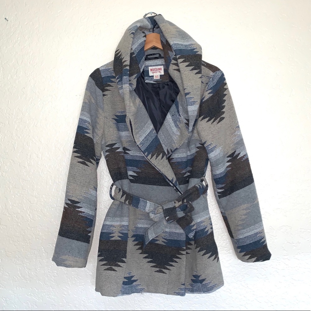 Mossimo Supply Co tribal print hooded jacket XL